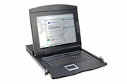 Digitus Konsola 17 LCD z touchpad KVM 8 portów 1U komplet kabli (8xDS-19231) klawiatura US Digitus