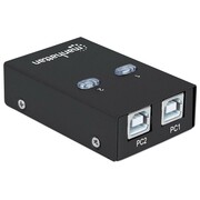 Manhattan Przełącznik automatyczny Hi-Speed USB 2.0 2 PC - 1 USB Manhattan