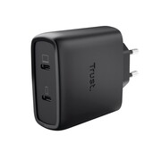 Trust Ładowarka MAXO GaN 65W 2x USB-C czarna Trust