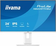 IIYAMA Monitor ProLite 23.8 cala XB2497HSU-W1 IPS,FHD,HDMI,DP,120Hz,350CD,2xUSBv3.2, 2xUSB-C, GW 5lat, HAS 150/PIVOT, BIAŁY IIYAMA