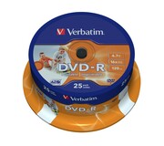 Verbatim DVD-R 16x 4.7GB 25P CB PRINTABLE 43538 Verbatim