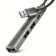 AXAGON HUE-STA HUB 4-portowy 1x USB-A 5Gbps, 2x USB2.0 + 1x USB-C 2.0, 12cm kabel USB-A AXAGON