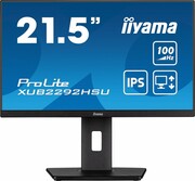 IIYAMA Monitor 21.5 cala XUB2292HSU-B6 IPS,100Hz,FreeSync,PIVOT,0.4ms,HDMI, DP,4xUSB(3.2),2x2W,HAS(150mm) IIYAMA