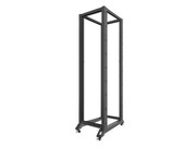 Lanberg Stojak Open rack 42U 600x1000 czarny Lanberg