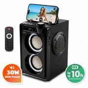 Media-Tech Głośnik przenośny OVERBOX MT3186 Bluetooth 5.3+ EDR/A2DP, AVRCP/FM/MP3/microSD/USB/USB-C/MIC-in/AUX-in/RMS 30W/PMPO 900W Media-Tech