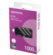 Adata Dysk SSD External SC735 1TB U3.2C 1000/1000MB/s Grey Adata