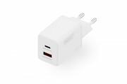 Digitus Ładowarka sieciowa GaN II 45W | 1x USB-C, 1x USB-A | PD 3.0, QC 3.0 | Biała Digitus