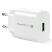 everActive Ładowarka sieciowa 1X USB 18W QC3.0 Biała everActive