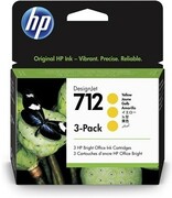 HP Ink 712 3-Pack 29ml Yellow 3ED79A HP