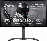 IIYAMA Monitor 27 cali GOB2701QSC-B1 OLED,280Hz,65W,2xHDMI,DP 1500 cd/m? (Szczytowa, HDR), 2560 x 1440, 1500000:1, 0.03ms, 2xHDMI,DP,US IIYAMA