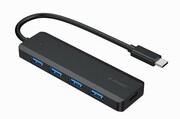 Gembird HUB 4-portowy USB 3.1 (Gen 1) typu C, port PD USB-C Gembird