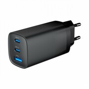Gembird Ładowarka PowerDelivery 1xA 2xC GaN 65W Czarna Gembird