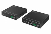 Digitus Przedłużacz (extender) światłowodowy HDMI 4K/60Hz z KVM USB 1.1 przez IP 1G lub do 40km/300m, max. 253 odbiorniki, HDMI Loop-Out, Audio - zest Digitus
