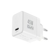 CRONG Ładowarka sieciowa Ultra Compact GaN USB-C 45W PD 3.0 z PPS biała CRONG