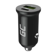 Green Cell Ładowarka samochodowa PowerRide Nano38 38W 6A 1xUSB-C,1xUSB-A Green Cell