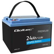 Qoltec Akumulator LiFePO4 | 12.8V | 24Ah | 307.2Wh | BMS Qoltec
