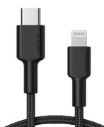 AUKEY CB-CL02 kabel Lightning - USB-C 1,2m MFi Apple USB-PD nylonowy oplot czarny AUKEY