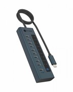 IcyBox HUB IB-HUB1450-C31 10 x USB TYPE-C Gen 2 z zasilaczem IcyBox