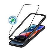 CRONG Szkło ochronne Anti-Bacterial 3D Armour Glass iPhone 14 Pro z ramką instalacyjną CRONG