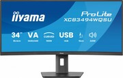 IIYAMA Monitor 34 cali XCB3494WQSU-B1 VA,UWQHD,1500R,2xHDMI,DP,2xUSB,2xUSB-C IIYAMA