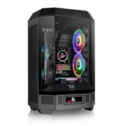 Thermaltake Obudowa - The Tower 300 Tempered Glass x 3, CT140 Fan x 2 Czarna Thermaltake