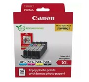 Canon Multipack CLI-581XL BK/C/M/Y Photo Value 2052C006 Canon
