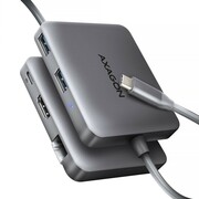 AXAGON HMC-5HL Wieloportowy hub USB 5in1, 5Gbps, 2x USB-A, HDMI 4K/60Hz, GLAN, PD 100W, 15cm USB-C kabel AXAGON