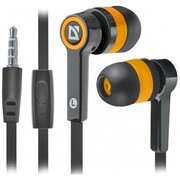 Defender Słuchawki douszne z mikrofonem PULSE 420 Czarno-pomarańczowe Defender