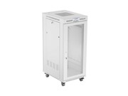Lanberg Szafa instalacyjna rack stojąca 19 cali 27U 600x800 drzwi perforowane LCD szara (Flat pack) Lanberg