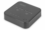 Digitus Podwójna stacja dokująca do dysków SSD M.2 NVMe z funkcją klonowania offline, USB-C, Czarna Digitus