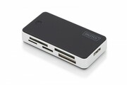 Digitus Czytnik kart 5-portowy USB 3.0 SuperSpeed, All-in-one, Czarno-srebrny Digitus