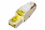 Digitus Wtyk modularny RJ45 kat.6A, PoE++, 10GbE, STP, ekranowany, beznarzędziowy, zakręcany, metalowy, AWG 22-27, linka/drut Digitus