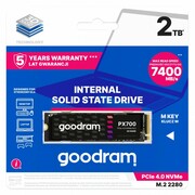 GOODRAM Dysk SSD PX700 2TB M.2 PCIe 2280 4x4 7400/6500MB/s GOODRAM