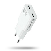 everActive Ładowarka sieciowa SUPER SLIM QC 4+ 30W 2XUSB-C biała SC-385Q everActive