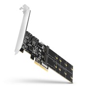 AXAGON PCES-SA4M2 Kontroler PCIe 2x wewnętrzny port SATA 6G + 2x wewnętrzny port M.2 B-key SATA, SP & LP AXAGON