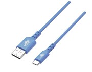 TB Kabel USB-USB C 1m silikonowy niebieski Quick Charge TB