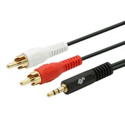 TB Kabel 3,5mm Mini Jack - 2x RCA M/M (chinch) 2,5m TB