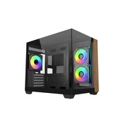 Cooler Master Obudowa Elite 481 Wood 270° Seamless Glass mATX Cooler Master