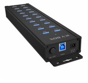 IcyBox Hub IB-HUB1720-U3 20 port HUB, 96 WATT PSU, 18 x USB-A Port,2 x USB port do ładowania IcyBox