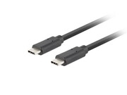 Lanberg Kabel USB-C M/M 3.1 gen 2 1M 10GB/S PD100W czarny Lanberg