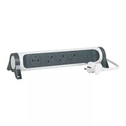 Legrand Przedłużacz 4x2PZ 1,5M, biało-czarny Legrand
