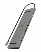IcyBox Stacja dokująca IB-DK2106a-CPD 11 w 1, 2x HDMI, 1x VGA, LAN, czytnik kart, 3x USB, 100W PD IcyBox