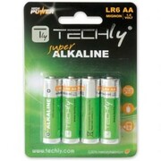 Techly Baterie alkaliczne LR06 AA 4szt, (IBT-LR06T4B) Techly