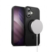 CRONG Etui Hybrid Frost MAG Cover iPhone 17 MagSafe Czarne CRONG