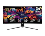 MSI Monitor MPG 341CQPX QD-OLED 34 cale/LED/UWQHD/Zakrzywiony/240Hz/Czarny MSI
