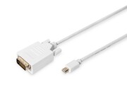 Digitus Kabel adapter Displayport 1080p 60Hz FHD Typ miniDP/DVI-D (24+1) M/M biały 2m Digitus