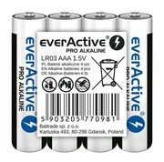 everActive Baterie paluszki LR03/AAA folia 4 szt. everActive