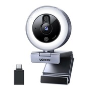 Ugreen Kamera internetowa 2K 30FPS podświetlenie LED wbudowany mikrofon Ugreen