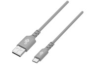 TB Kabel USB-USB C 1m silikonowy szary Quick Charge TB