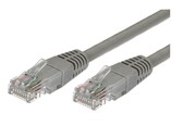 TB Kabel Patchcord miedziany kat.6 RJ45 UTP 1m. szary - paczka 10 sztuk TB